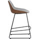 Mccoy 36.25 inch November Grey / Cinnamon Brown Counter Stool